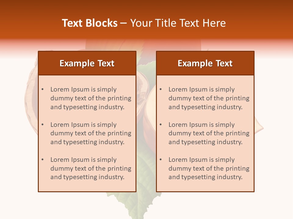 Leafs Eat Macro PowerPoint Template