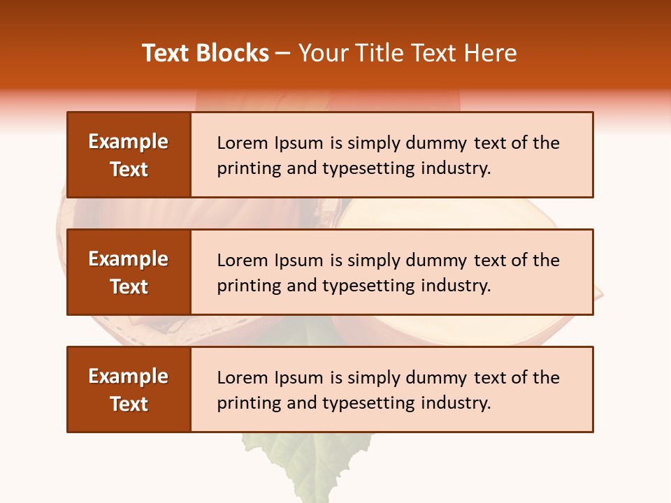 Leafs Eat Macro PowerPoint Template