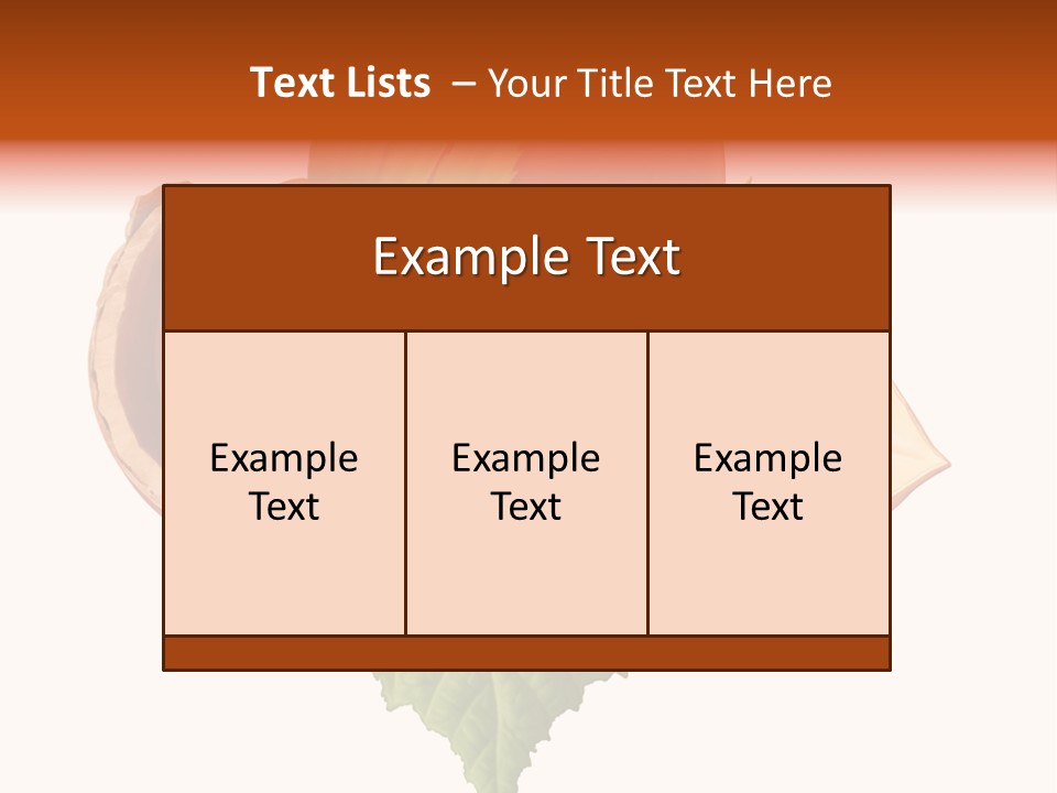 Leafs Eat Macro PowerPoint Template