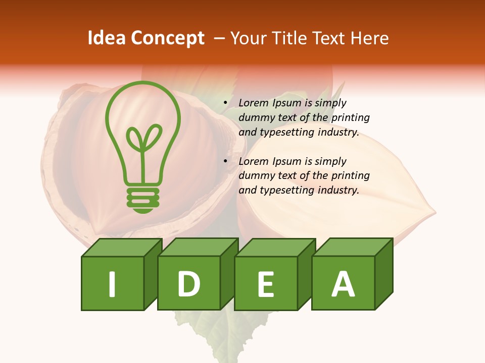 Leafs Eat Macro PowerPoint Template