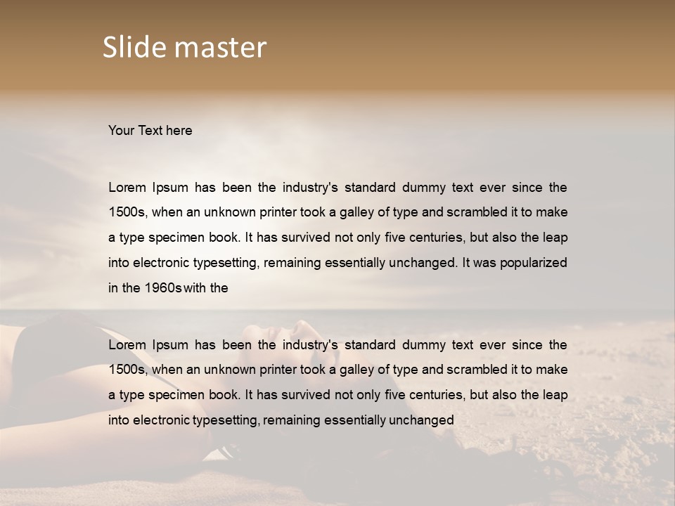 Woman Countryside Face PowerPoint Template