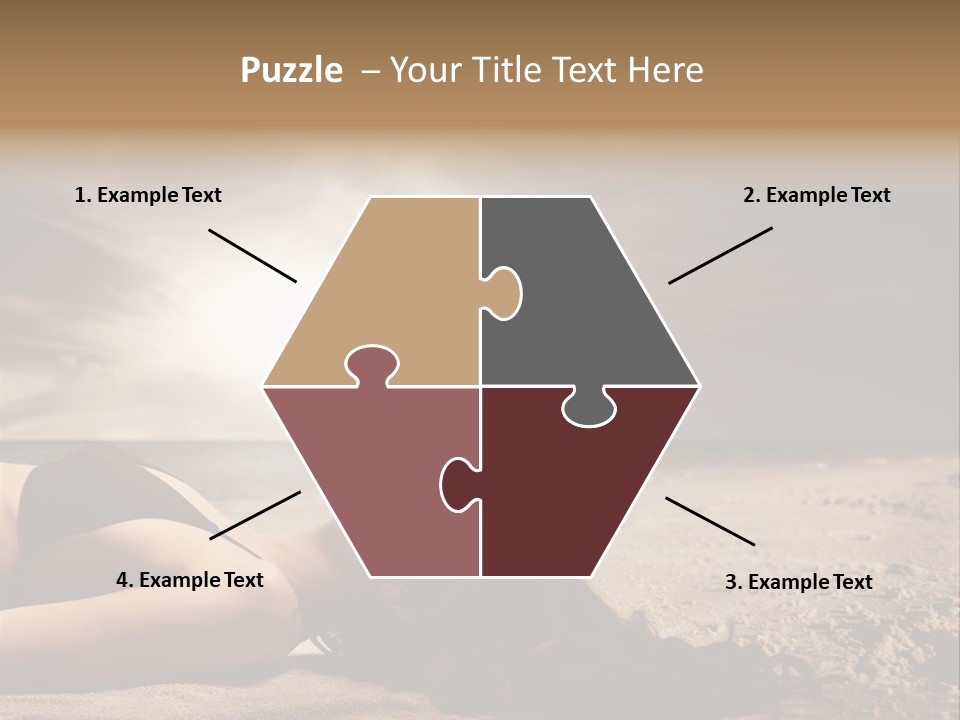 Woman Countryside Face PowerPoint Template