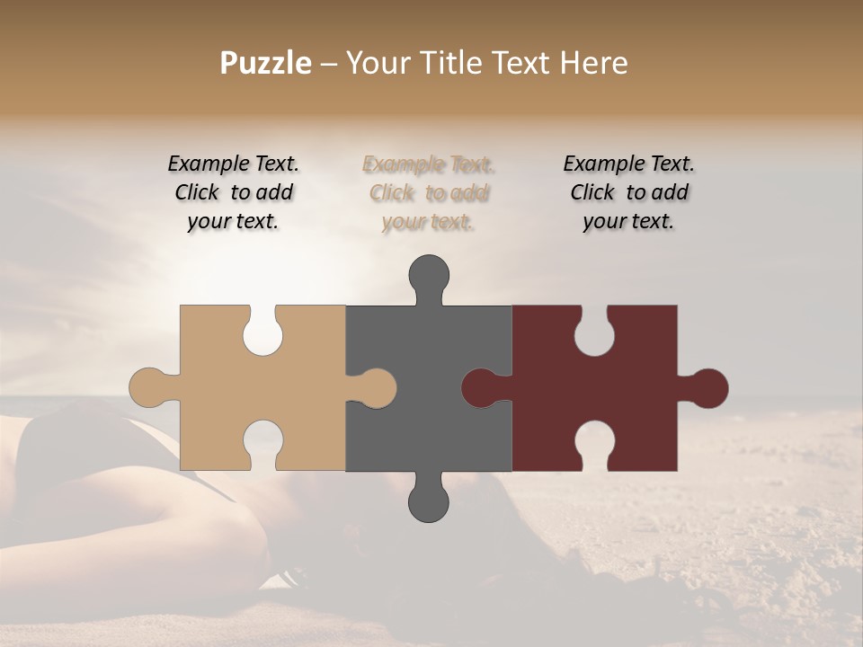 Woman Countryside Face PowerPoint Template