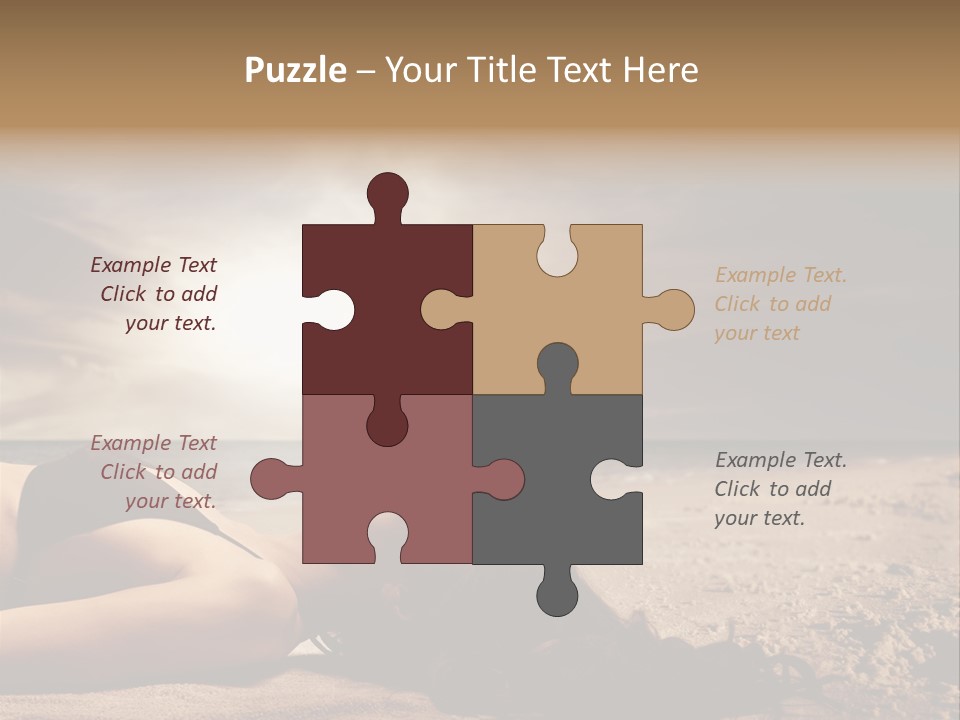 Woman Countryside Face PowerPoint Template