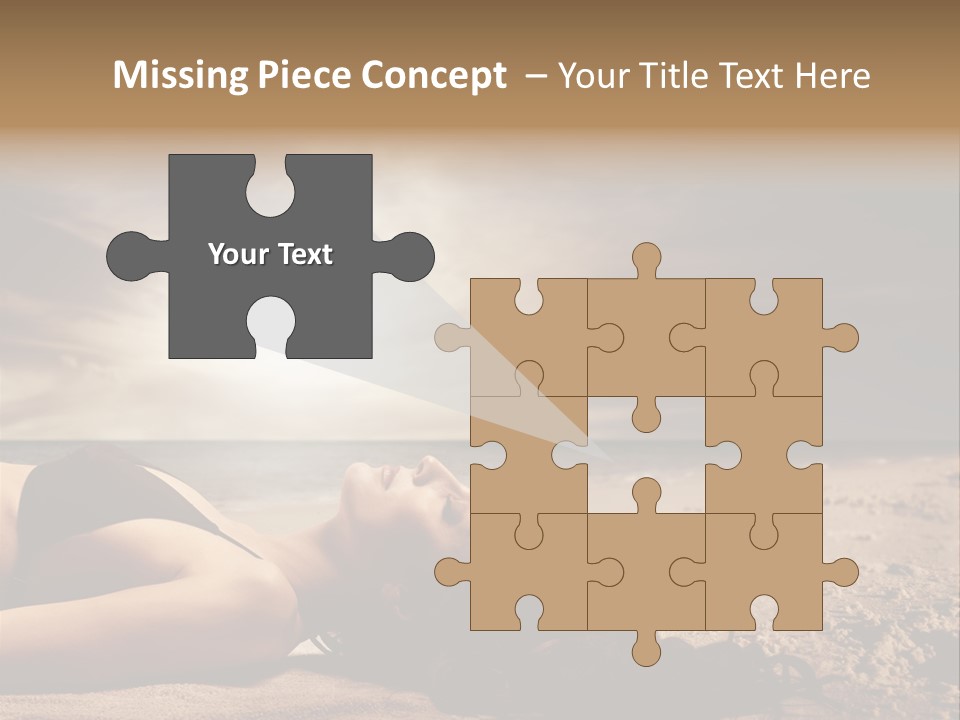 Woman Countryside Face PowerPoint Template