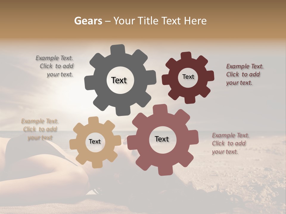 Woman Countryside Face PowerPoint Template