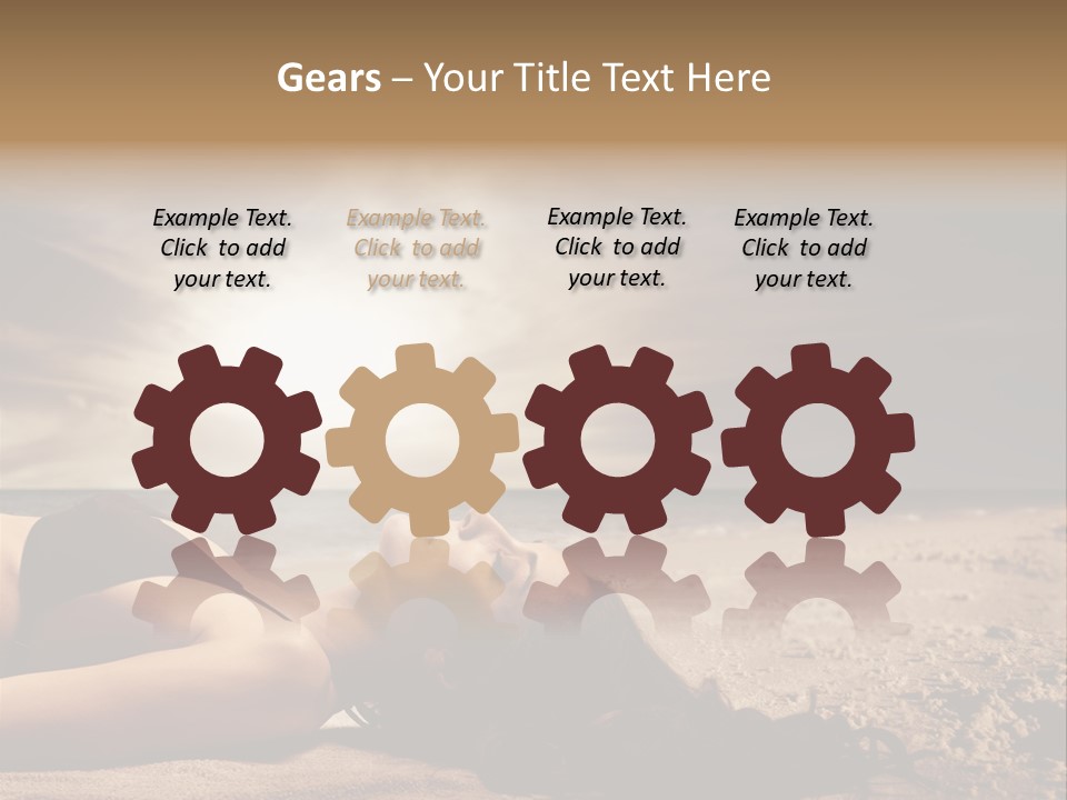 Woman Countryside Face PowerPoint Template