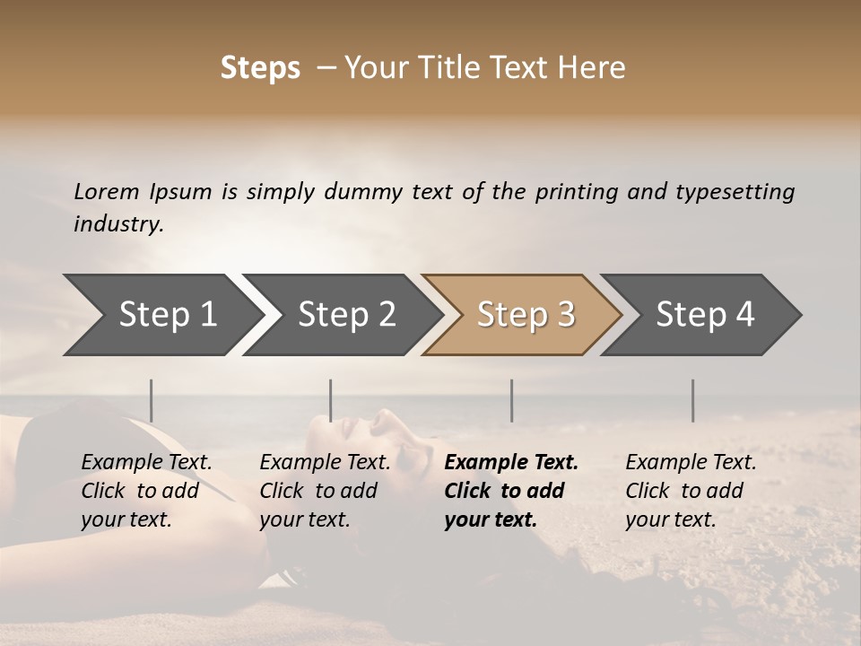 Woman Countryside Face PowerPoint Template