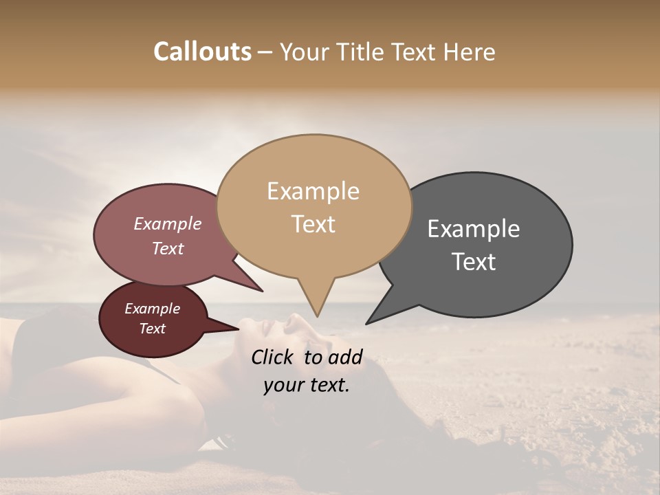 Woman Countryside Face PowerPoint Template