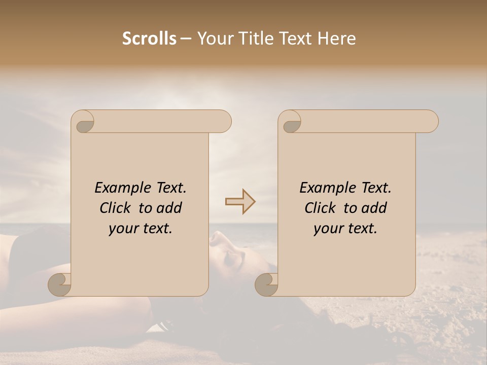 Woman Countryside Face PowerPoint Template