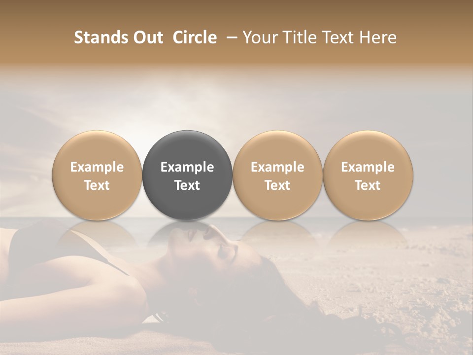 Woman Countryside Face PowerPoint Template