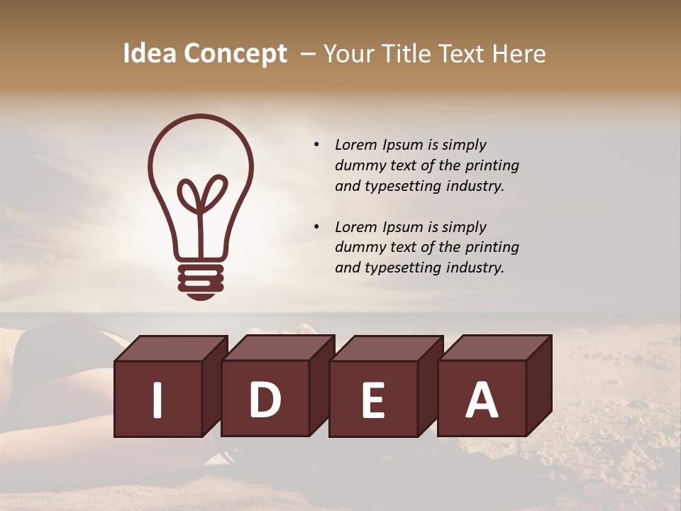 Woman Countryside Face PowerPoint Template