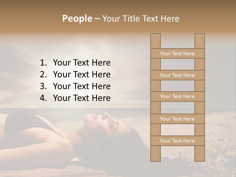 Woman Countryside Face PowerPoint Template