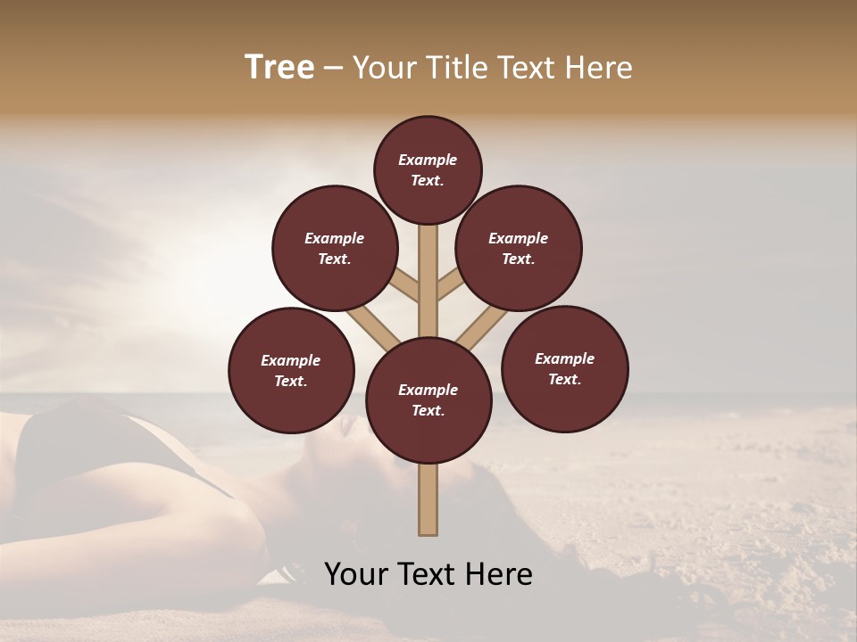 Woman Countryside Face PowerPoint Template