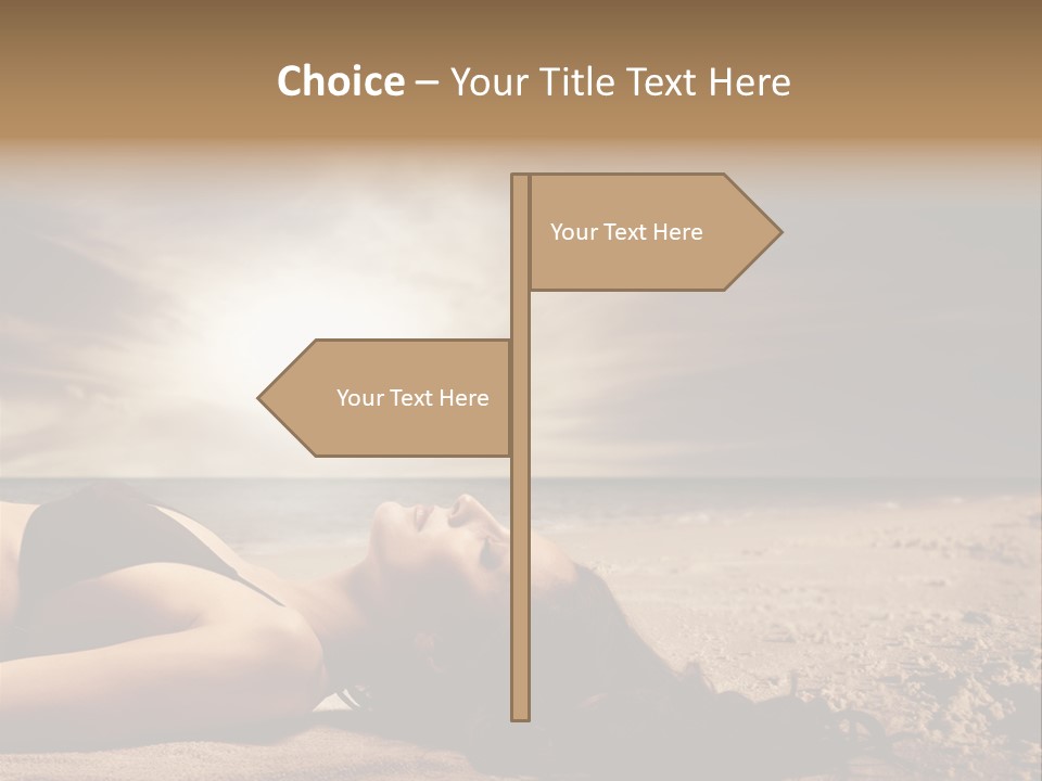 Woman Countryside Face PowerPoint Template