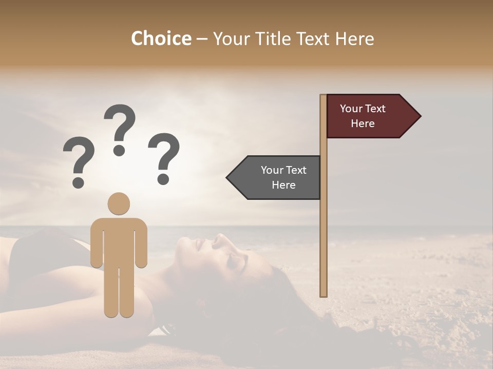 Woman Countryside Face PowerPoint Template