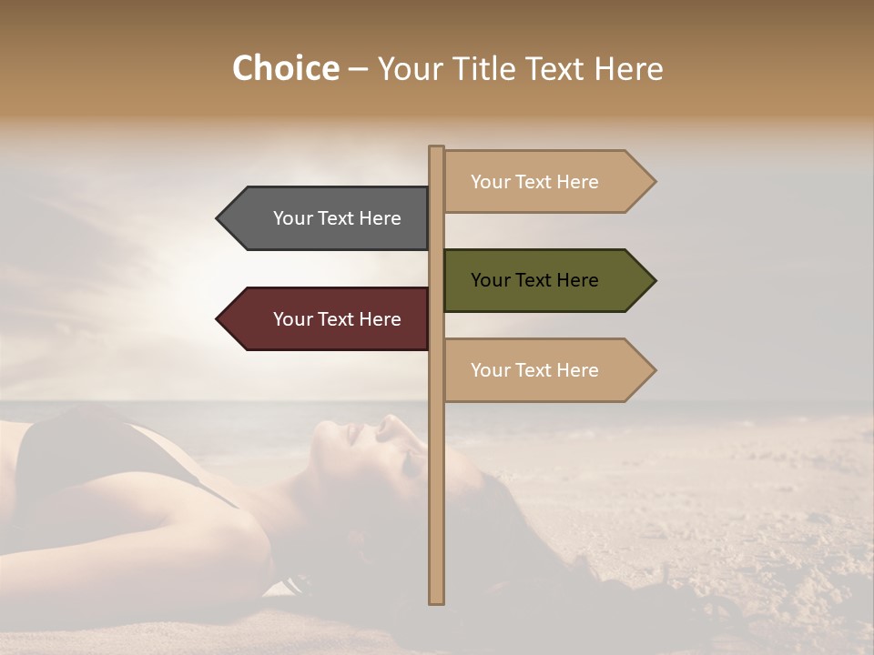 Woman Countryside Face PowerPoint Template