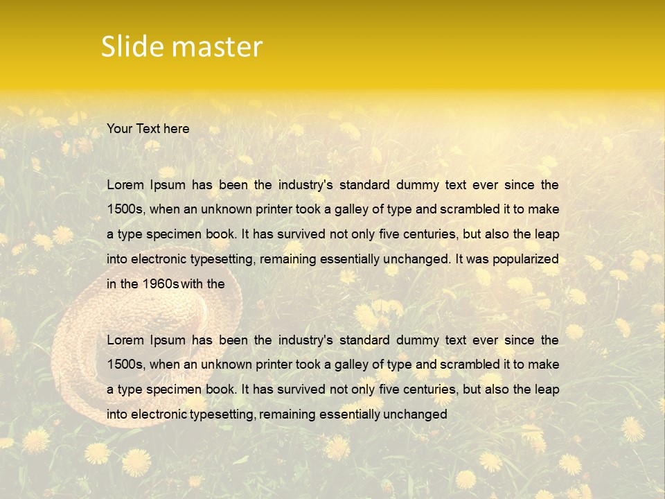 Environment Beautiful Orange PowerPoint Template