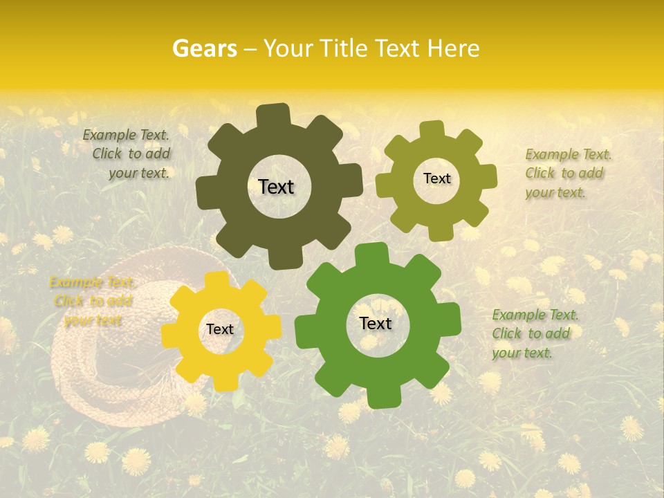 Environment Beautiful Orange PowerPoint Template