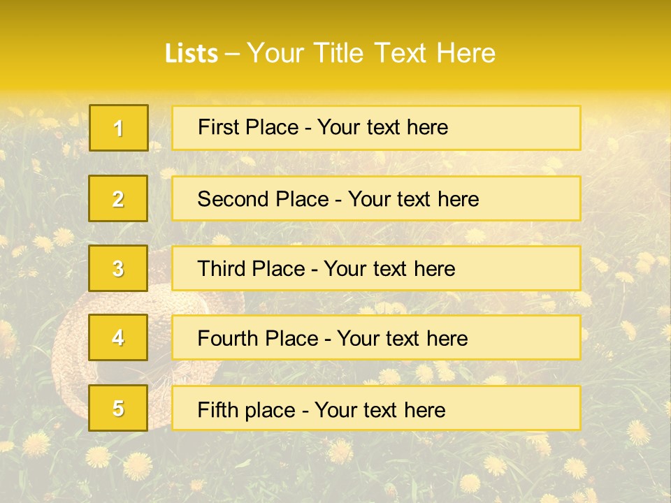 Environment Beautiful Orange PowerPoint Template