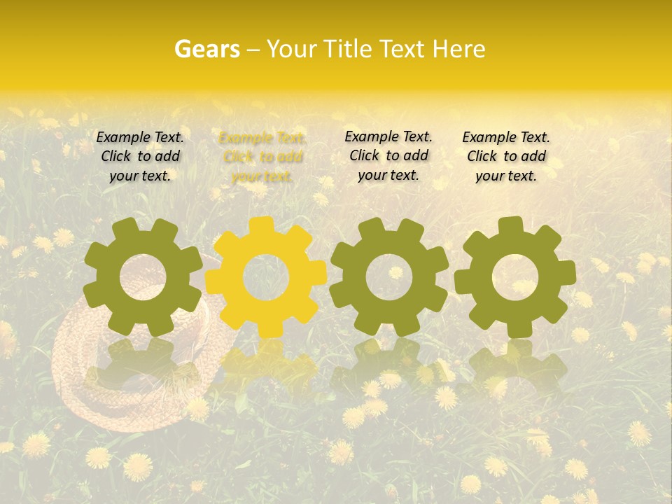 Environment Beautiful Orange PowerPoint Template