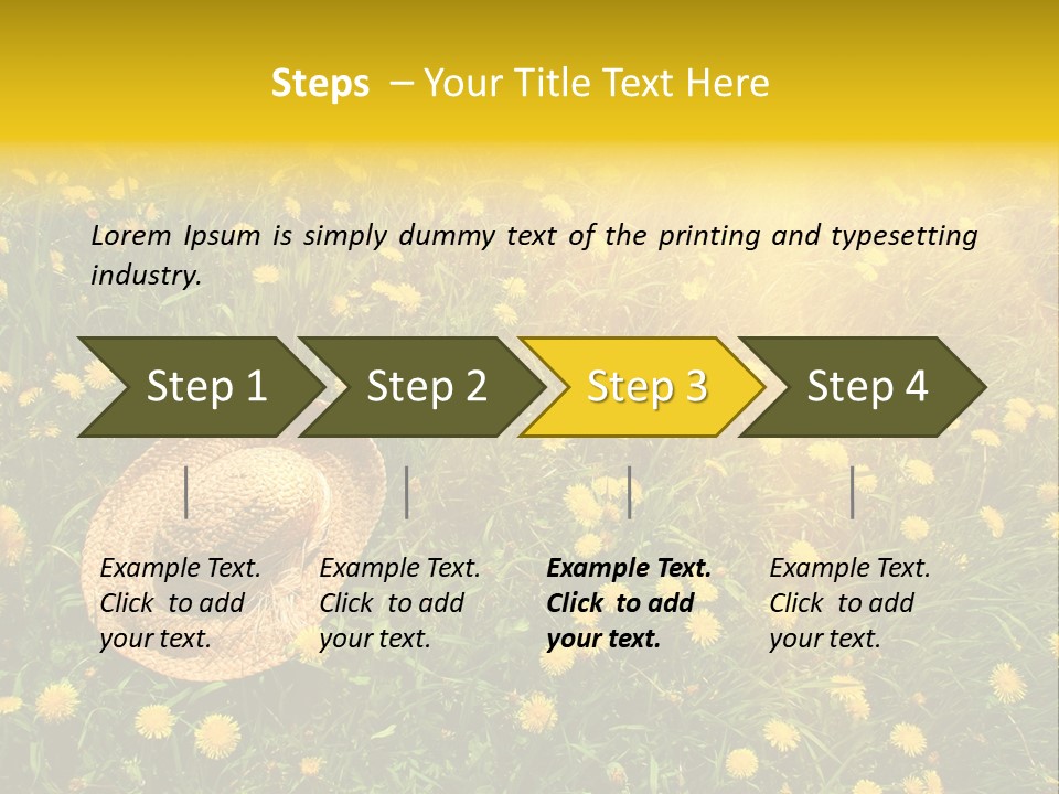 Environment Beautiful Orange PowerPoint Template