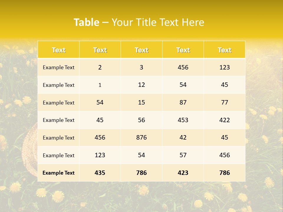 Environment Beautiful Orange PowerPoint Template