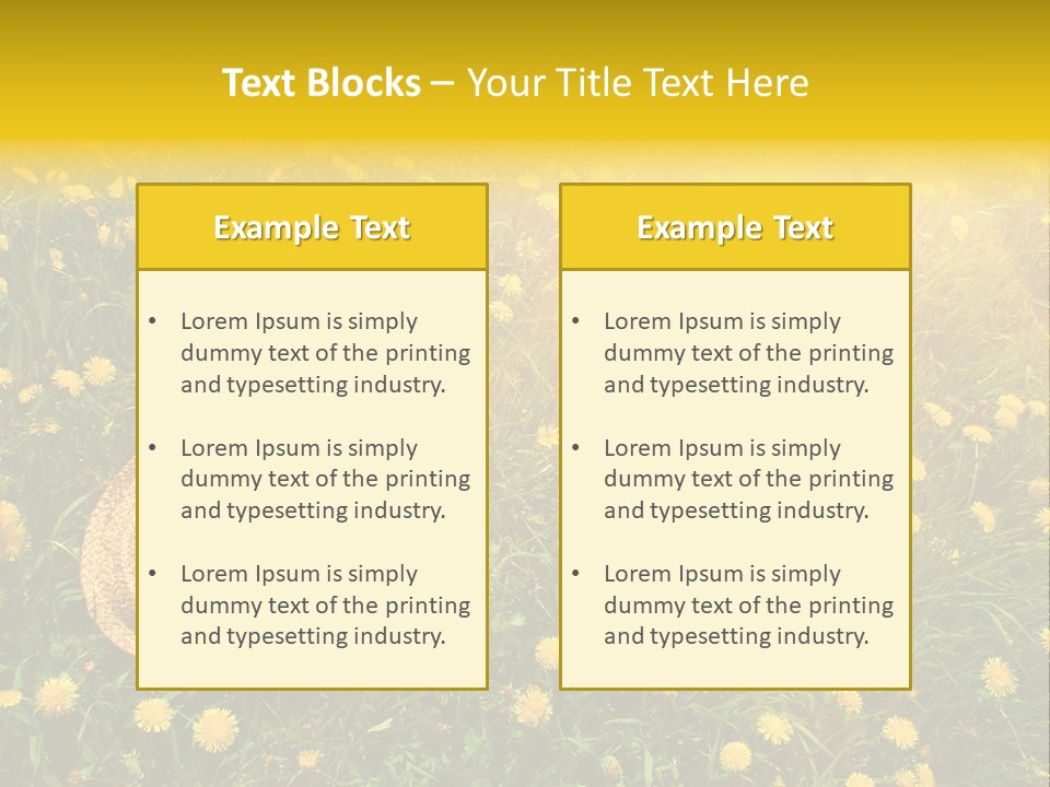 Environment Beautiful Orange PowerPoint Template