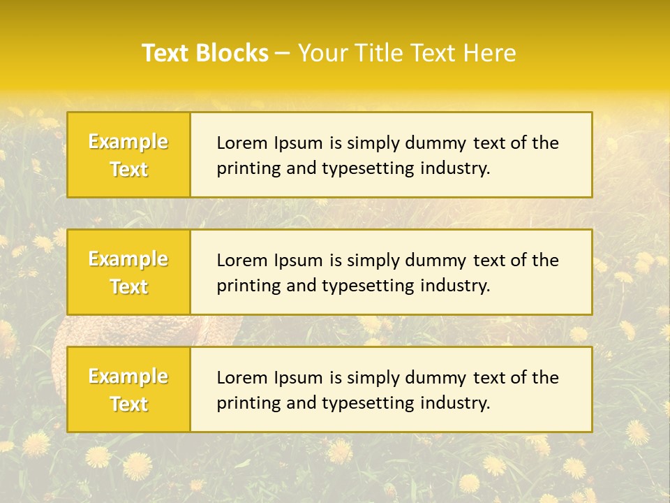 Environment Beautiful Orange PowerPoint Template