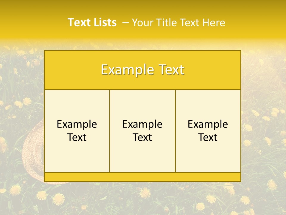 Environment Beautiful Orange PowerPoint Template