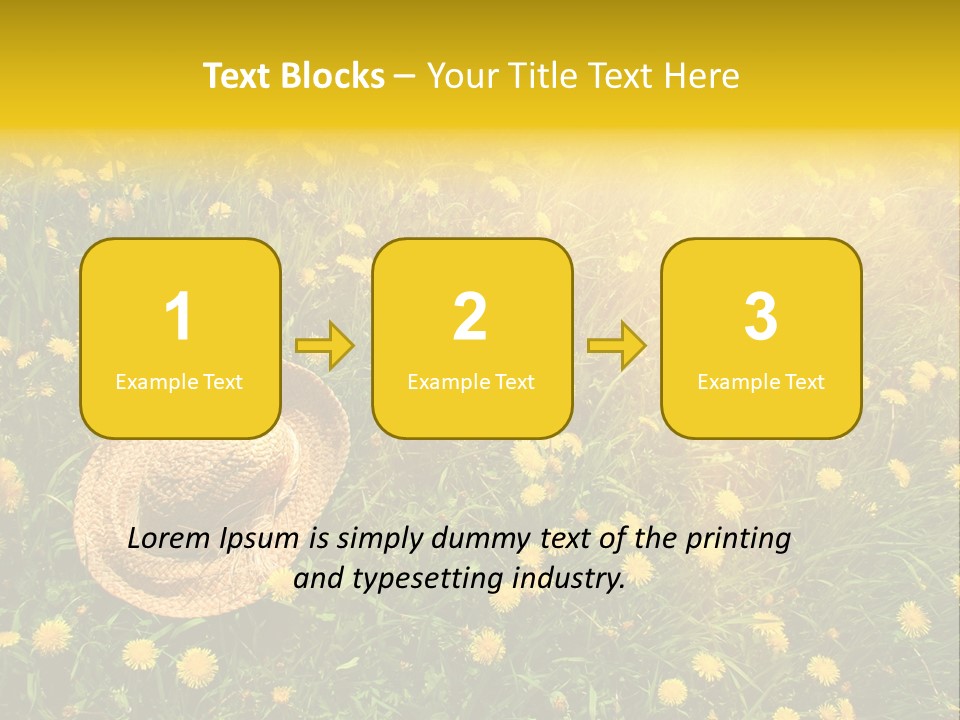 Environment Beautiful Orange PowerPoint Template