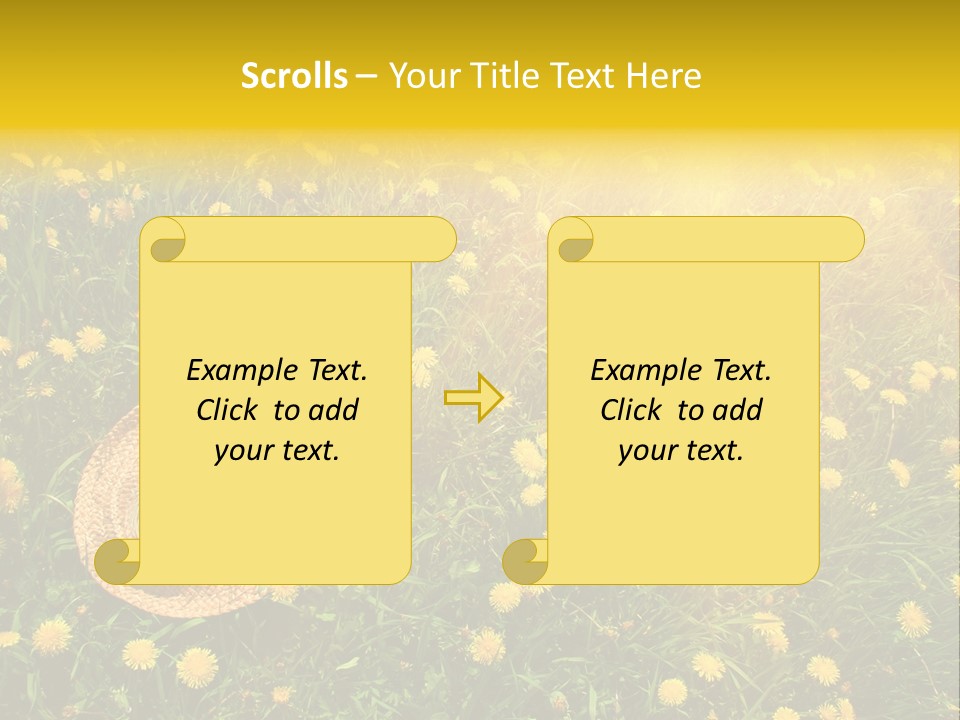 Environment Beautiful Orange PowerPoint Template