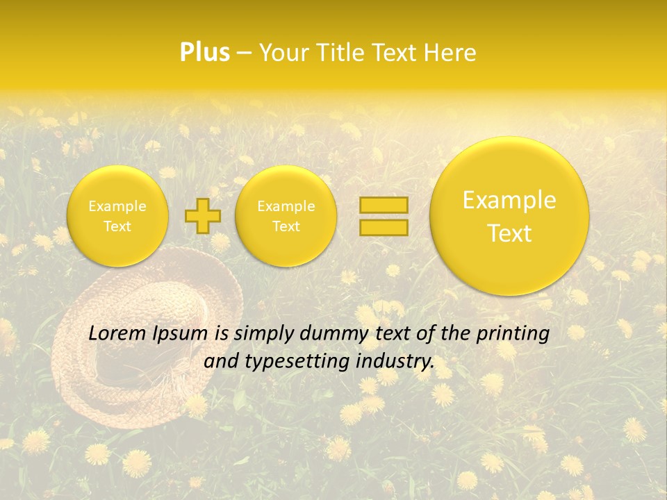 Environment Beautiful Orange PowerPoint Template