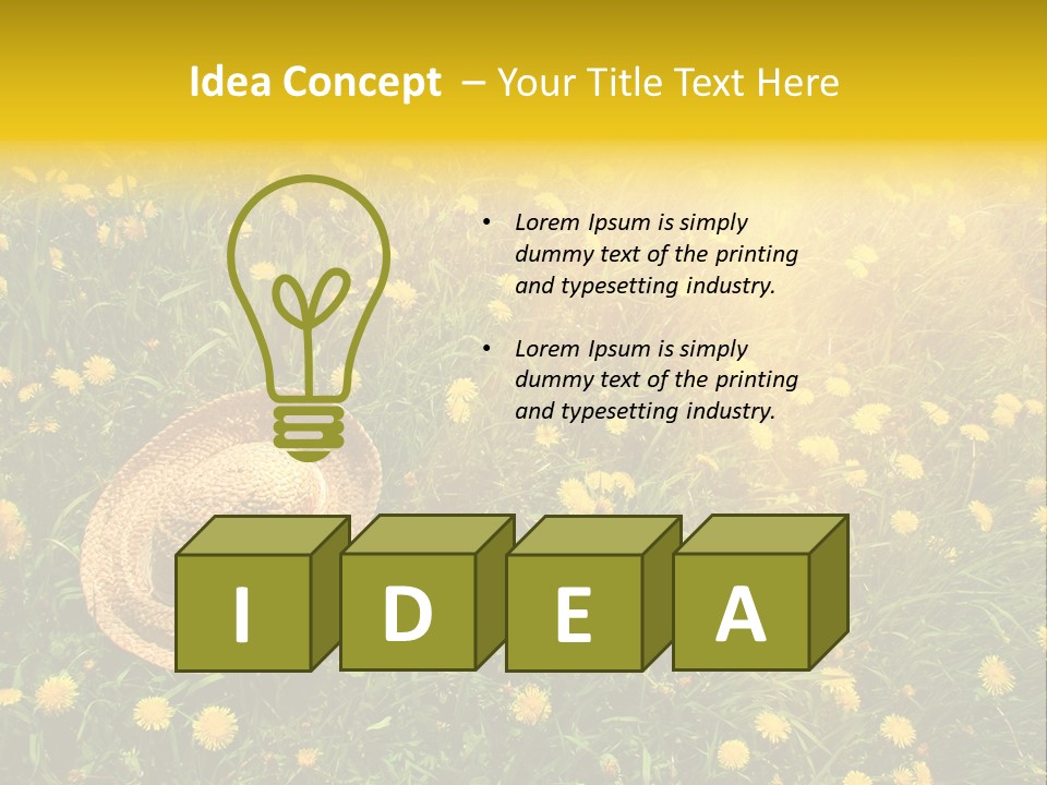 Environment Beautiful Orange PowerPoint Template