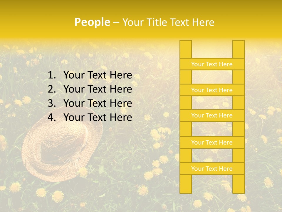 Environment Beautiful Orange PowerPoint Template
