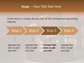 Legal Attorney Hammer PowerPoint Template