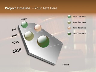 Legal Attorney Hammer PowerPoint Template