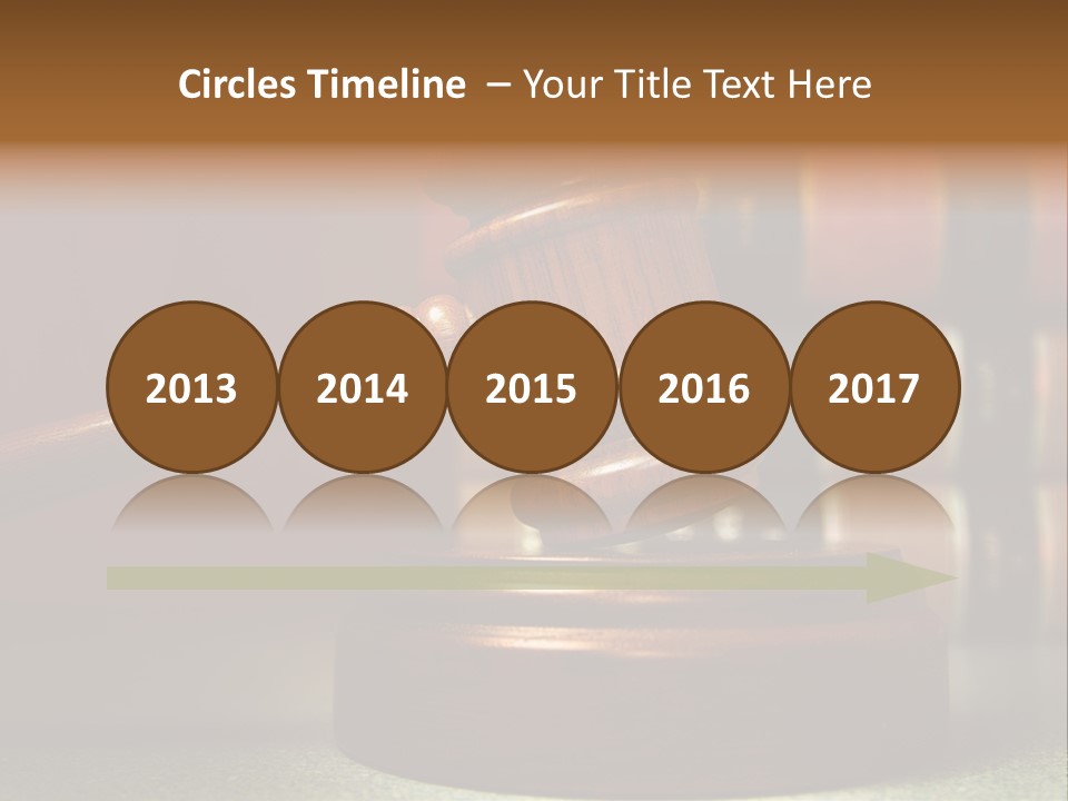 Legal Attorney Hammer PowerPoint Template