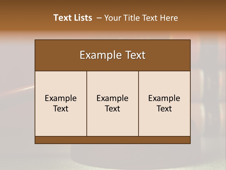 Legal Attorney Hammer PowerPoint Template