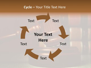 Legal Attorney Hammer PowerPoint Template