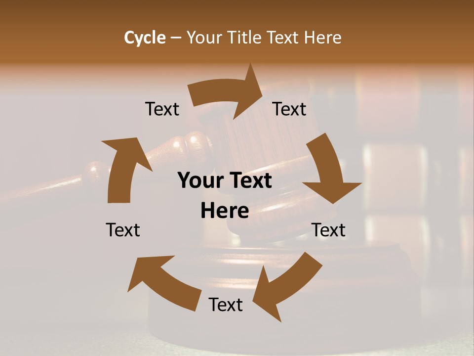 Legal Attorney Hammer PowerPoint Template