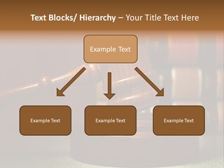 Legal Attorney Hammer PowerPoint Template