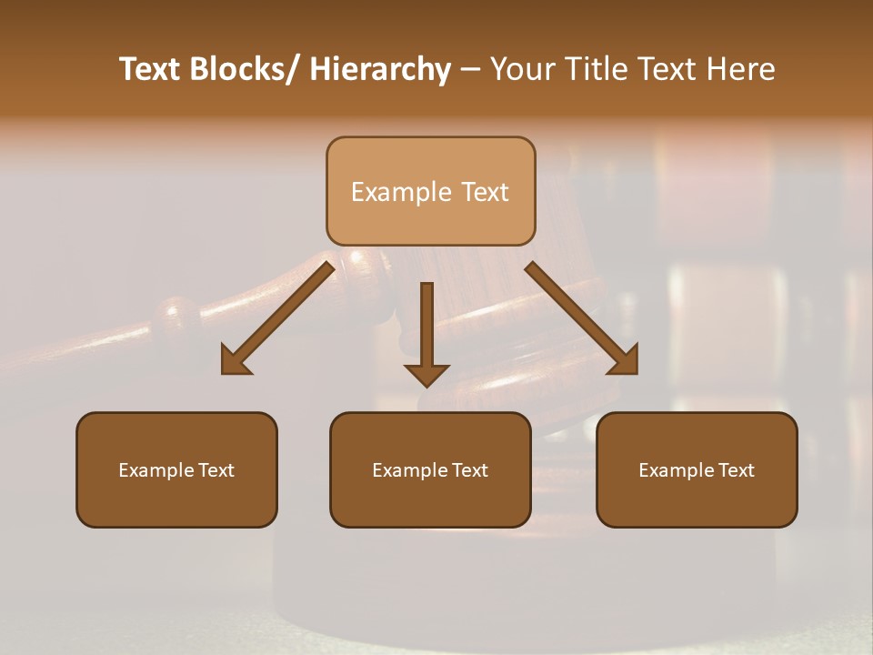 Legal Attorney Hammer PowerPoint Template