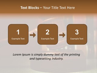Legal Attorney Hammer PowerPoint Template