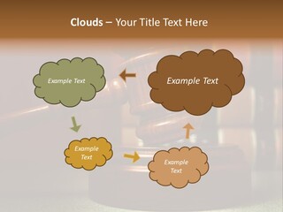 Legal Attorney Hammer PowerPoint Template