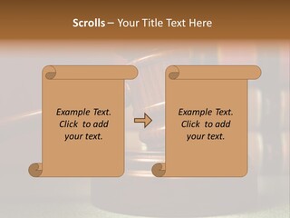 Legal Attorney Hammer PowerPoint Template