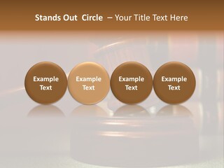 Legal Attorney Hammer PowerPoint Template