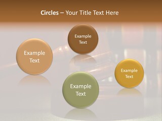 Legal Attorney Hammer PowerPoint Template