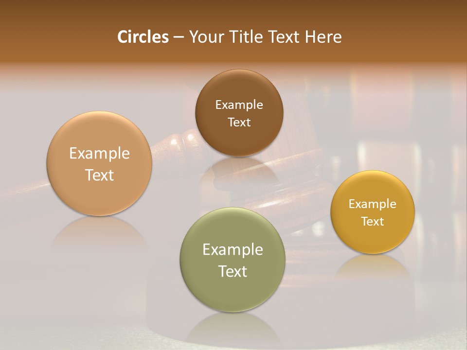 Legal Attorney Hammer PowerPoint Template