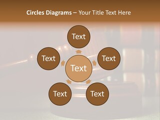 Legal Attorney Hammer PowerPoint Template